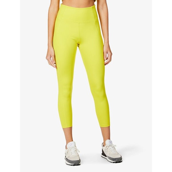 GIRLFRIEND COLLECTIVE | Chartreuse | Compressive 7/8 High-Rise Leggings - Picture 6 of 11